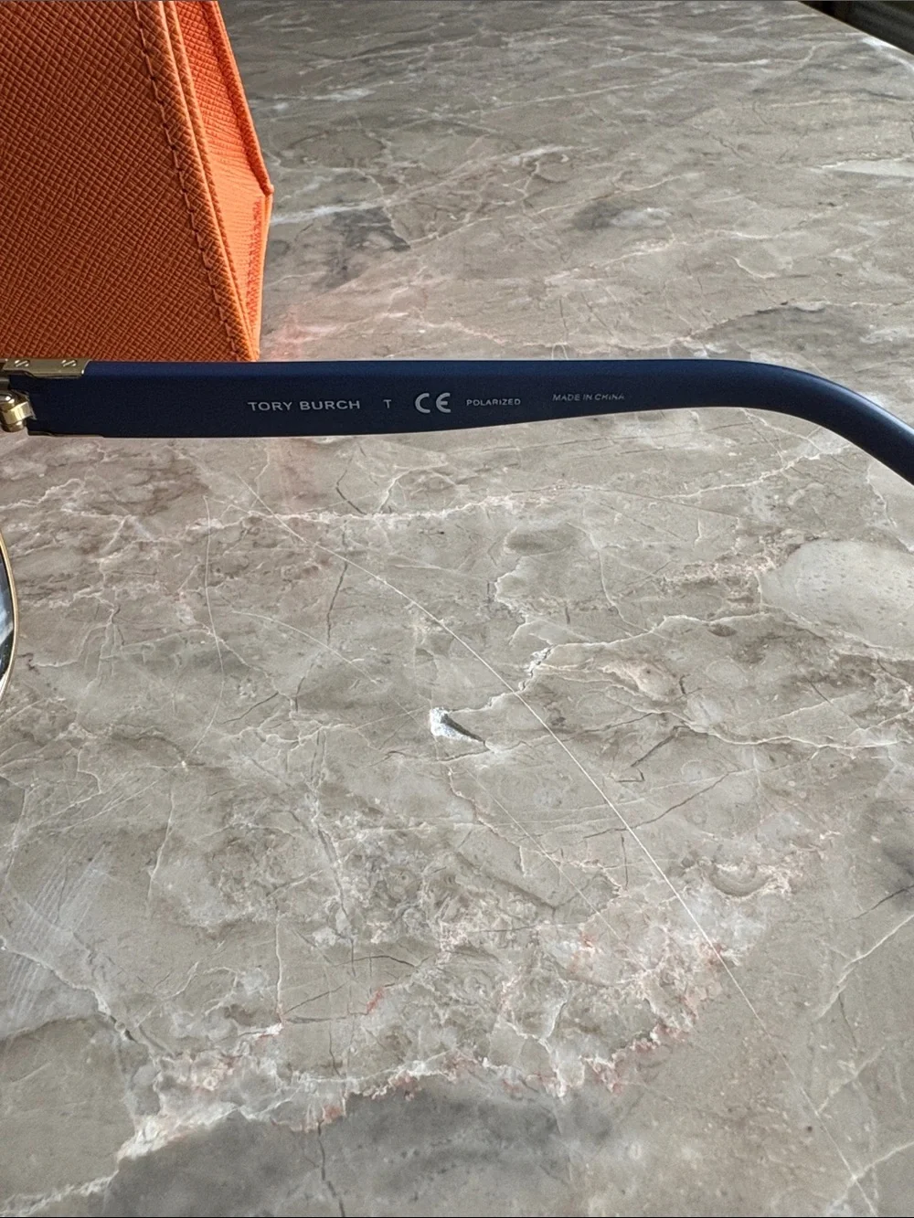 Tory Burch Blue Mirrored Aviator Sunglasses